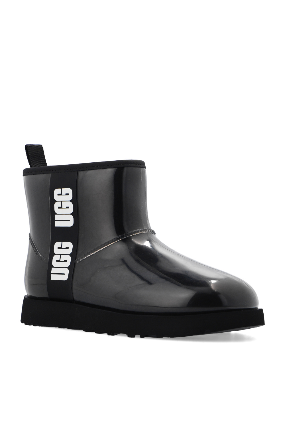 Black 'Classic Clear Mini' snow boots UGG - SchaferandweinerShops France -  UGG Kids wool-lined leather ankle boots